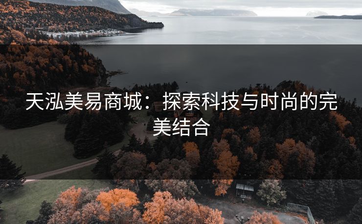 天泓美易商城:探索科技与时尚的完美结合 天泓美易商城:探索科技与时尚的完美结合